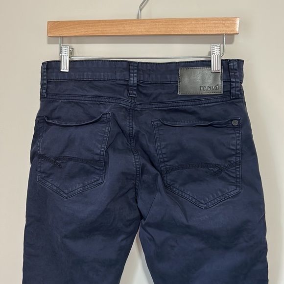 MAVI Mens Jake Slim Leg Navy Blue Chino Pant Twill Trouser Sz 30 x 32 - Picture 10 of 16